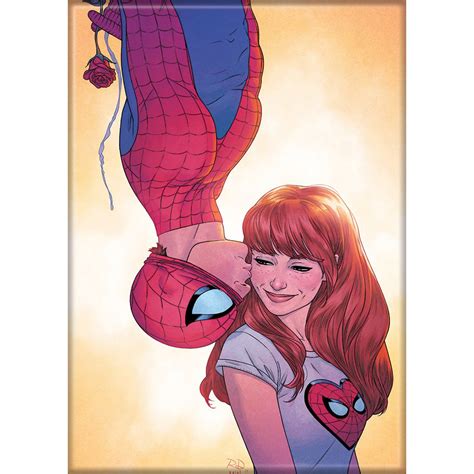 Marvel Comics Spider-Man Kissing MJ Magnet - Walmart.com