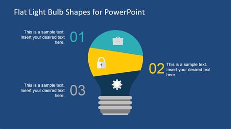Flat Light Bulb Shapes for PowerPoint - SlideModel