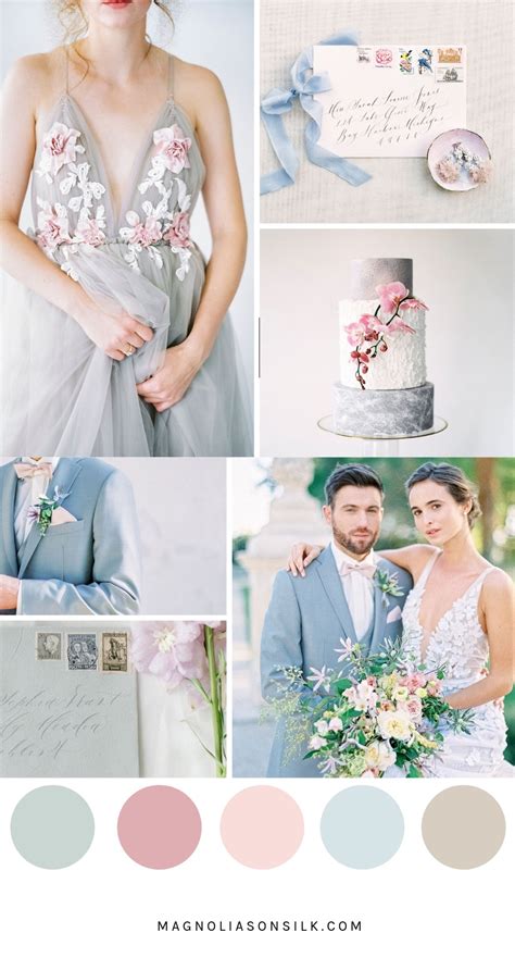 Top 5 Spring Wedding Color Palettes | Magnolias on Silk