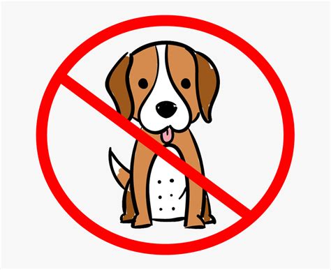 No Dog - No Dog Allowed Cartoon , Free Transparent Clipart - ClipartKey