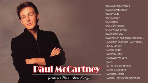 Paul McCartney Greatest Hits - Paul Mccartney Best Songs - Paul ...