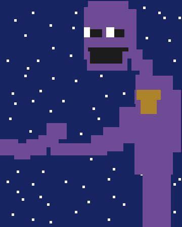 Purple Guy Pixel Art