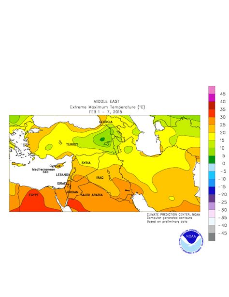 CPC - Monitoring and Data: Regional Climate Maps - Middle East