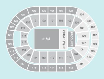 Gold Circle Seating Plan - O2 Arena Prague