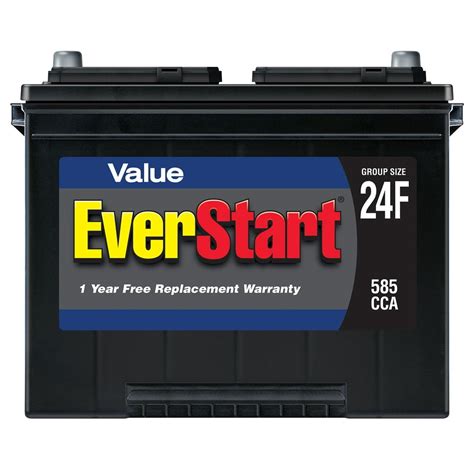 EverStart Value Lead Acid Automotive Battery, Group Size 24F (12 Volt ...