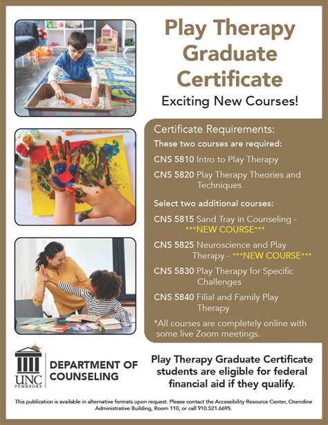 Play Therapy Graduate Certificate | The University of North Carolina at Pembroke