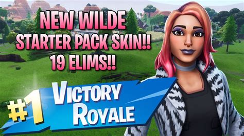 New Wilde Starter Pack Skin!! 19 Elims!! - Fortnite: Battle Royale ...