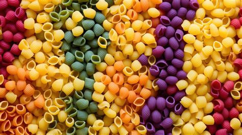 Vibrant Italian Pasta A Colorful Culinary Backdrop For Food Lovers Background, Table Top View ...