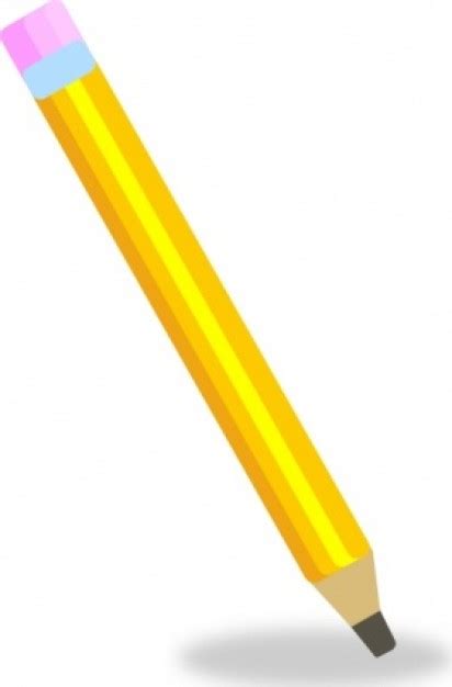 Yellow Pencil Vector Vector | Free Download - Cliparts.co