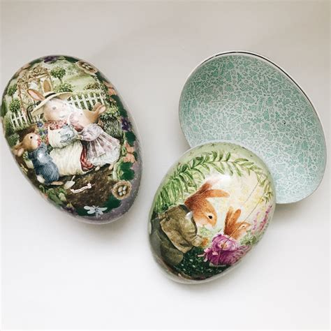 Paper Mache Easter Eggs Set of 2 - JUMBO 9.8" – Andnest