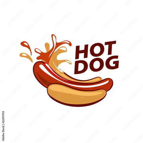 vector logo hot dog Stock Vector | Adobe Stock