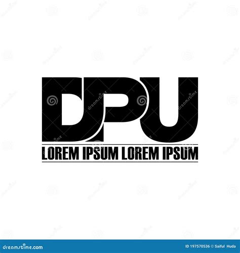 Letter DPU Simple Monogram Logo Icon Design. Stock Vector - Illustration of brand, branding ...