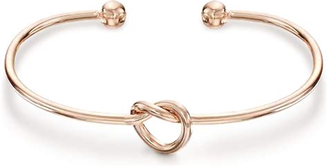 PAVOI 14K Gold Plated Forever Love Knot Infinity Bracelets for Women | Rose Gold Bracelet: PAVOI ...