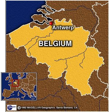 Map Depicting Antwerp