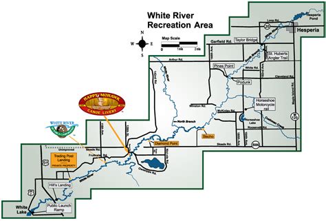 Happy Mohawk Canoe Livery - White River Map