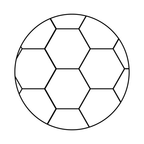 Soccer Ball Outline Clipart Transparent Background, Soccer Ball Icon Outline Style, Style Icons ...