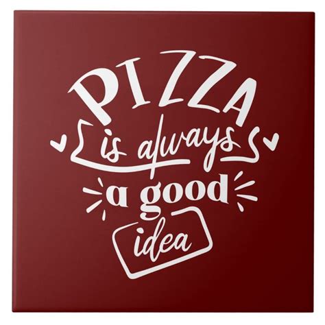 cool pizza word art Ceramic Tile | Pizza art, Word art, Decorative ...