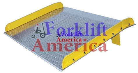 72"W x 48"L Aluminum Dockboard (Dockplate) w/ Steel Curbs 10000 LBS. Capacity - Forklift America