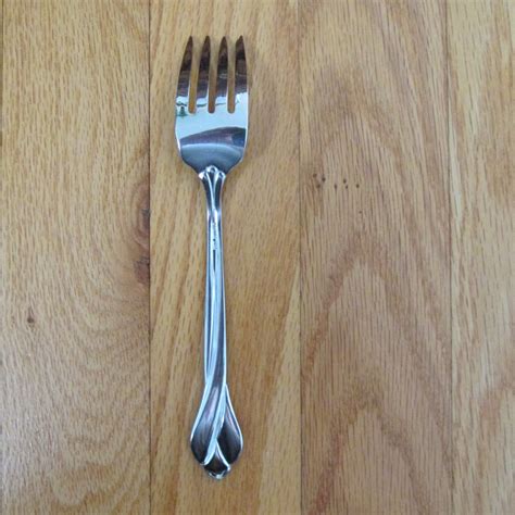 ONEIDA USA STAINLESS FLATWARE TRIBECA GLOSSY 2 SALAD FORKS SILVERWARE ...