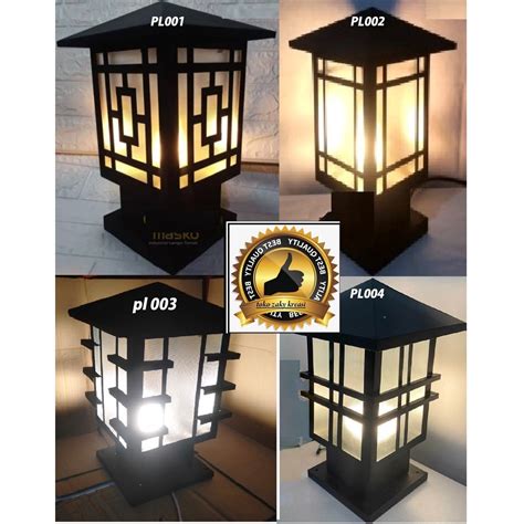 Jual Lampu Pagar Pilar Taman Minimalis hias Outdoor Kap BAHAN TEBAL KWALITAS TERBAIK Indonesia ...