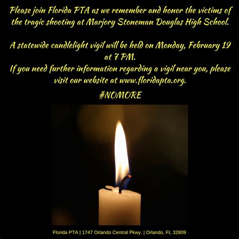 Candlelight Vigil, 2/19 – Alachua County Council PTA