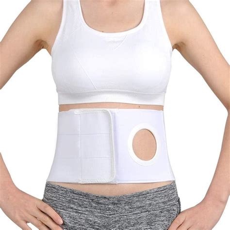 Adjustable Ostomy Hernia Belt, with Stoma Opening for Colostomy Bag to ...