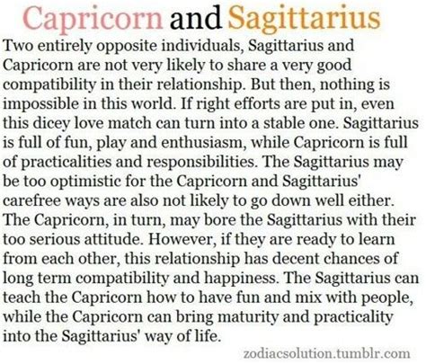 Capricorn and Sagittarius Compatibility