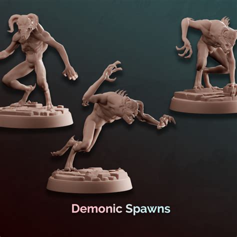 3D Printable Demonic Spawns by Artificers_Mini