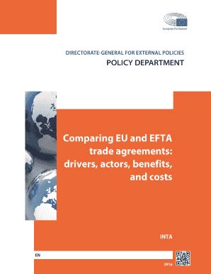 Fillable Online Comparing EU and EFTA trade agreements: Fax Email Print ...