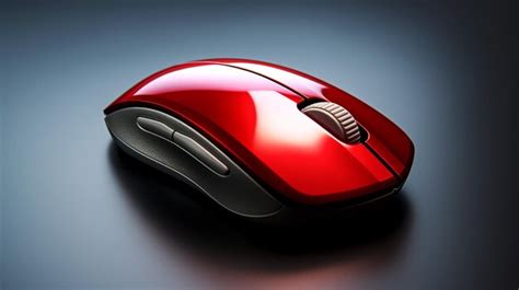 Premium AI Image | Realistic computer red mouse