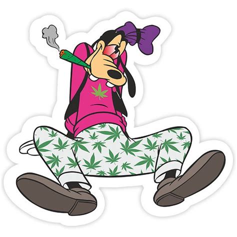 Sticker Goofy hallucinating | MuralDecal.com