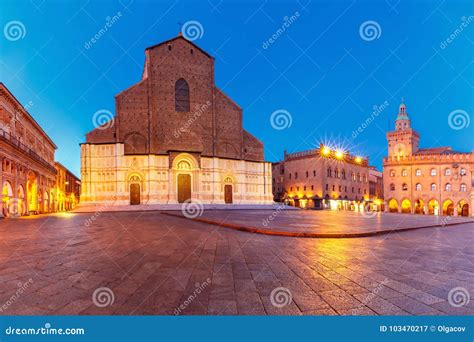 Panorama of Piazza Maggiore Square, Bologna, Italy Stock Image - Image ...