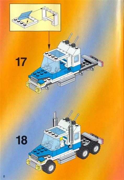 the instructions for how to build a lego truck