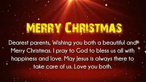 Christmas Wishes For Parents (Mom and Dad) | WishesMsg