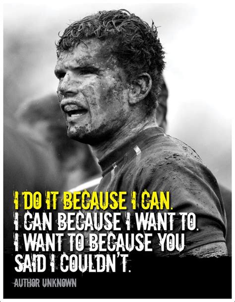 I do it because... (Photo by JRL. London, Ontario, Canada — with rugby ...