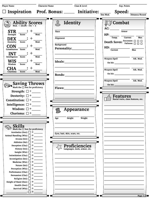 DrCyanos DND Character Sheet Full | PDF