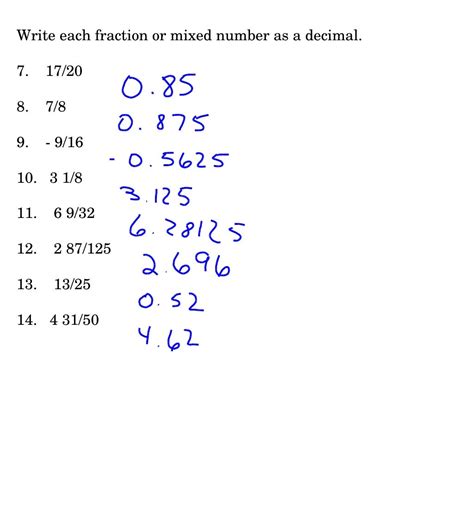 Repeating Decimals