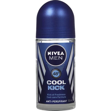 Nivea Men Deodorant Roll On Cool Kick 50ml | Woolworths