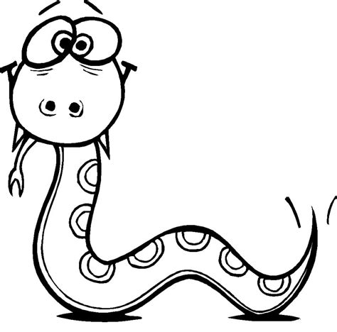 Printable Funny Snake coloring page - Download, Print or Color Online for Free