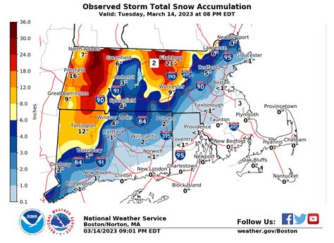 Snow totals: How much accumulation Mass. saw from powerful nor'easter