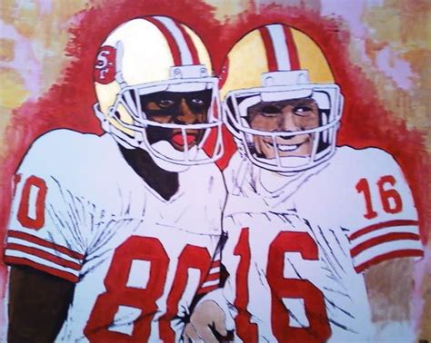 Joe Montana and Jerry Rice art. | Joe montana, Nfl football legends ...