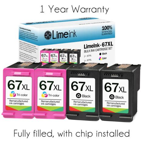 67xl Ink Cartridges for HP Ink 67 XL For deskjet 2700 Envy 6000 6055 ...