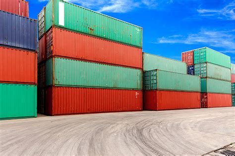 Best Shipping Container Yard Stock Photos, Pictures & Royalty-Free Images - iStock