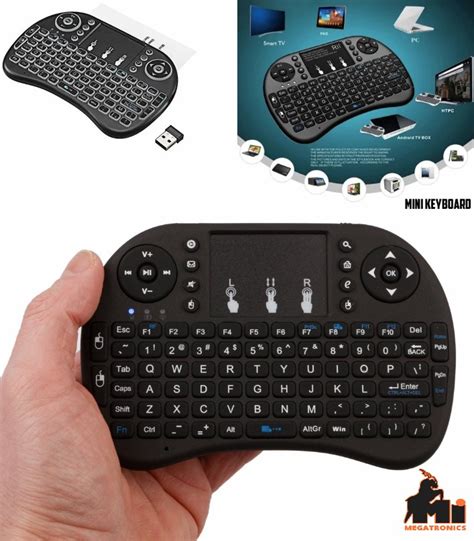 2.4GHz Wireless Keyboard Remote Control Touchpad A