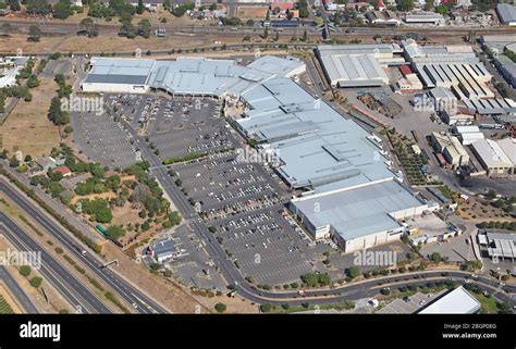 Aerial photo of Paarl Mall Stock Photo - Alamy