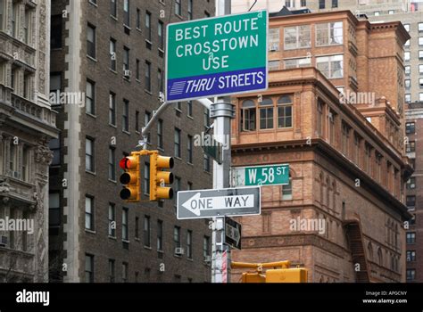 New York street signs Stock Photo - Alamy