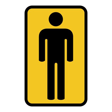 Male Toilet Sign on Transparent Background 17177704 PNG