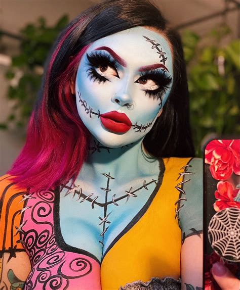 Sally Halloween Costume, Halloween Makeup Pretty, Halloween Makeup Inspiration, Halloween Inspo ...