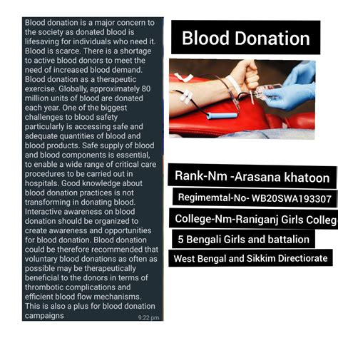 Blood donation – India NCC