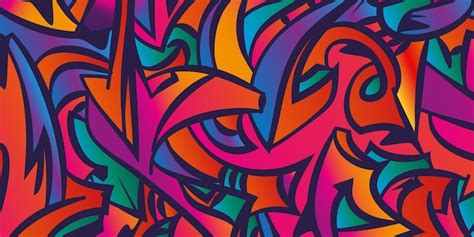 Premium Vector | Vector Art Design Colorful Graffiti Background